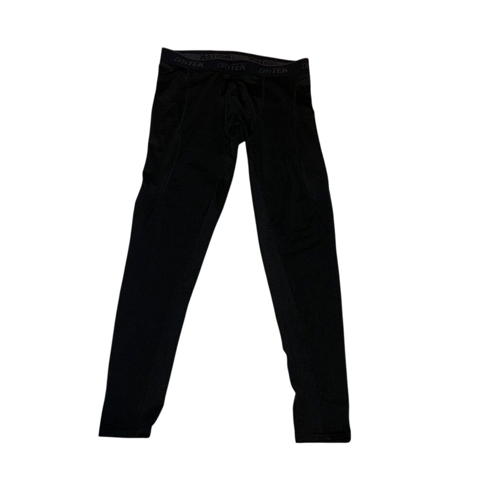 Tek Gear Womens Black DRYTEK Base Layer Athletic Pants Leggings M Outdoors Hike